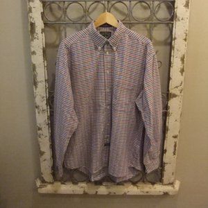 DOCKERS MULTICOLOR BUTTON DOWN COLLAR L/S SHIRT-XL